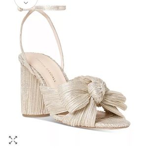 Loeffler Randall Camellia Bow High Heel Sandals size 8.5 lightly worn